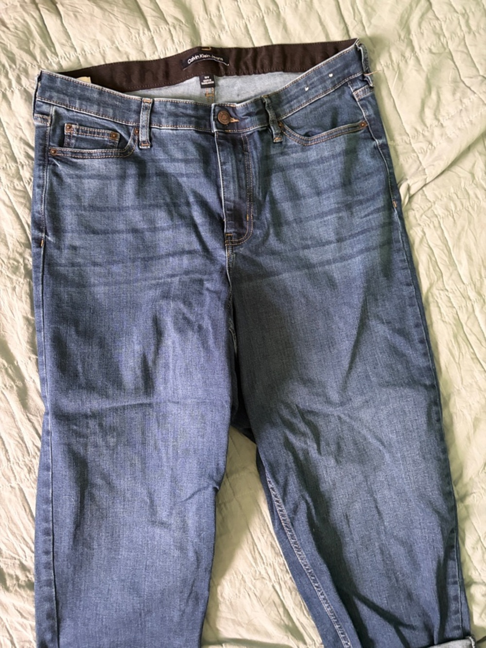Calvin Klein Men’s Medium Blue Relaxed Fit Jeans